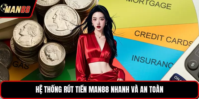 Hệ thống rút tiền MAN88 nhanh và an toàn